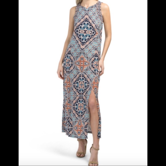 Joan Vass Dresses & Skirts - 🖤 Moving Sale 🖤 Joan Vass | Boho Medallion Print Maxi Dress